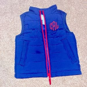 CAL /CLA - monogrammed initials boys shirts/vest -5 items